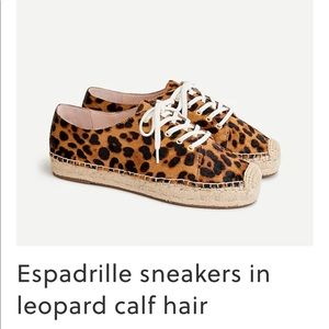 Leopard print espadrilles sneaker